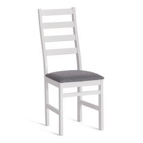 Обеденный стул ROSARIO / white, ткань тёмно-серая (150), id 20215 в Хабаровске